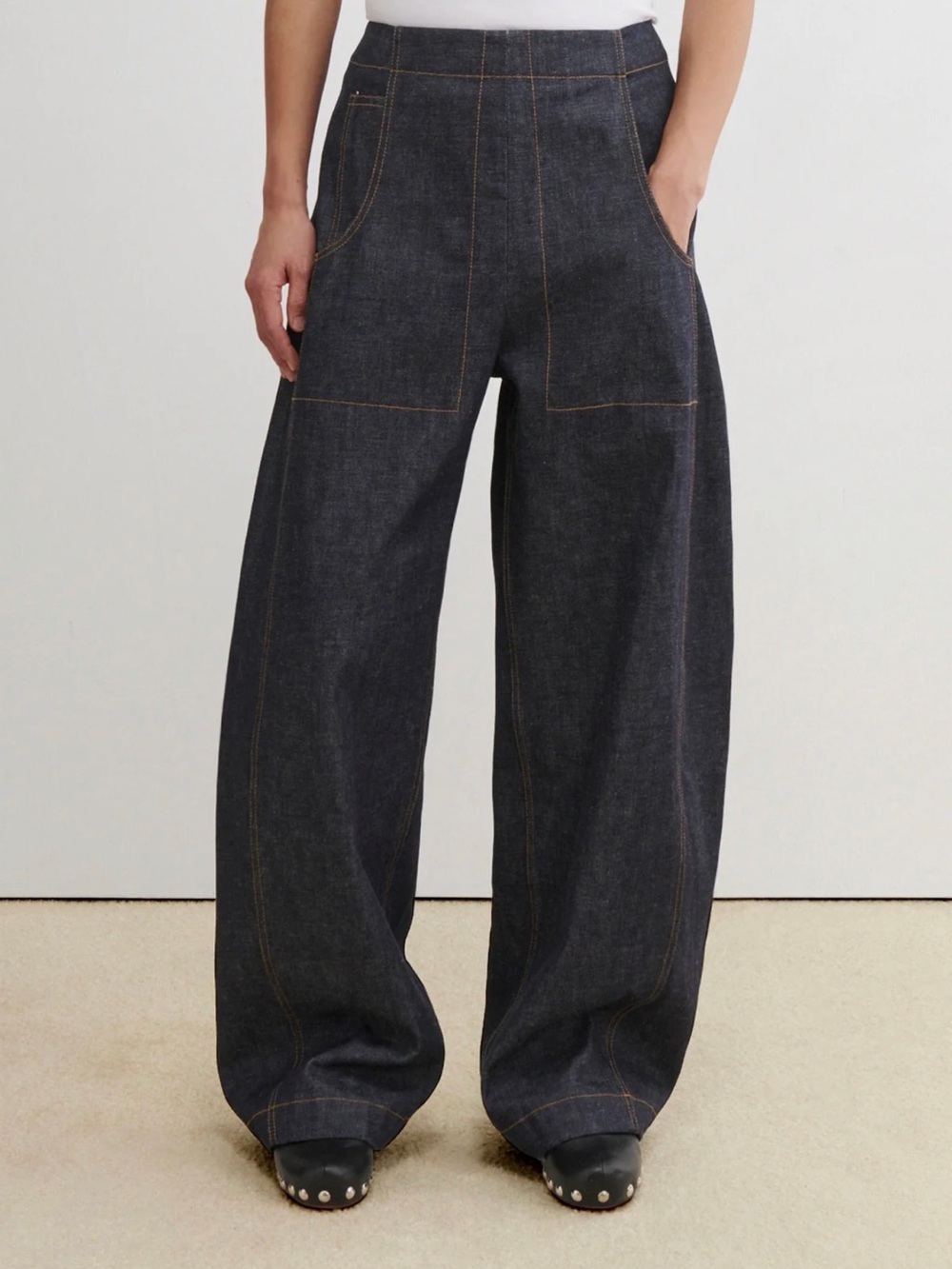 Rachel Comey Raw Denim Tany Pants - Picture 5 of 14